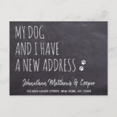 Carte Postale Mon Chien & Moi Nous Avons Déplacé Un Nouveau Fair (Devant)