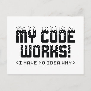 Carte Postale Mon code fonctionne