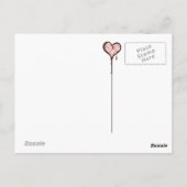 Carte Postale mon coeur (Dos)