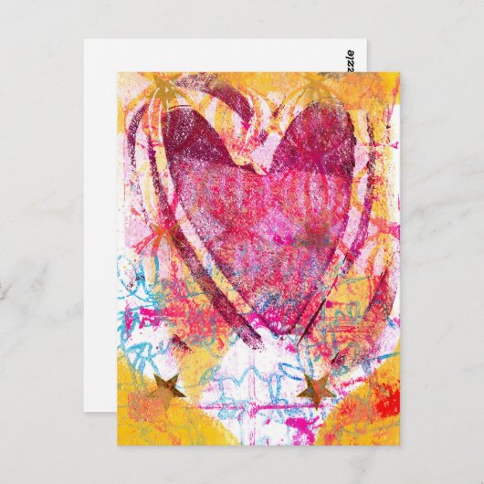 Carte Postale Mon coeur (Devant / Derrière)