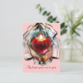 Carte Postale Mon coeur dit... (Debout devant)