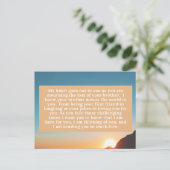 Carte Postale Mon cœur est avec toi (Debout devant)