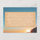 Carte Postale Mon cœur est avec vous (Devant)