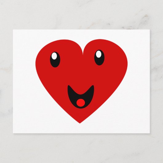 Carte Postale Mon coeur heureux (Devant)
