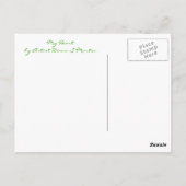 Carte Postale MON COEUR par Diana S Martin (Dos)