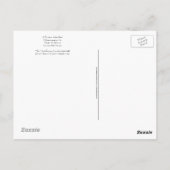 Carte postale : Mon coeur vous perçoit (Dos)