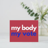 Carte Postale Mon corps Mon vote Roevember (Debout devant)