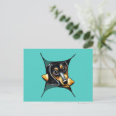 Carte Postale Mon Dachshund intérieur (Debout devant)