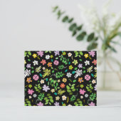 Carte Postale Mon design de fleurs 5 (Debout devant)