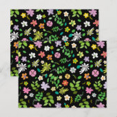 Carte Postale Mon design de fleurs 5 (Devant / Derrière)
