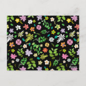 Carte Postale Mon design de fleurs 5 (Dos)