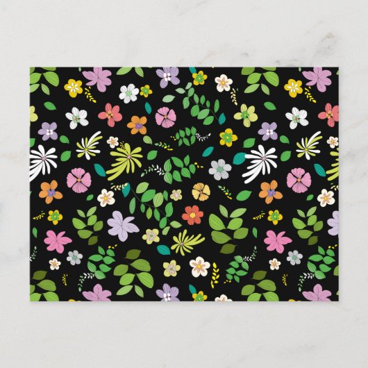 Carte Postale Mon design de fleurs 5 (Devant)