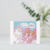 Carte Postale Mon dieu (OMG) Textes d'anges drôles (Debout devant)