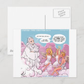 Carte Postale Mon dieu (OMG) Textes d'anges drôles (Devant / Derrière)