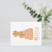 Carte Postale Mon doux chat est assis sur le gâteau  (Debout devant)