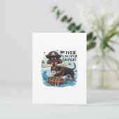 Carte Postale Mon Doxie Est Le Copilote Le Plus Mignon (Debout devant)