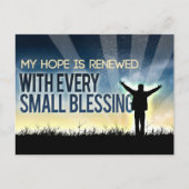 Carte Postale "Mon espoir est renouvelé" Motivation Affirmation (Devant)