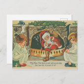 Carte Postale Mon espoir : que Père Noël puisse entrer pendant q (Devant / Derrière)