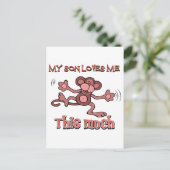 Carte Postale Mon fils m'aime autant (Debout devant)