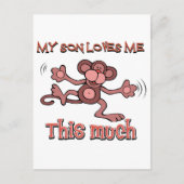Carte Postale Mon fils m'aime autant (Devant)