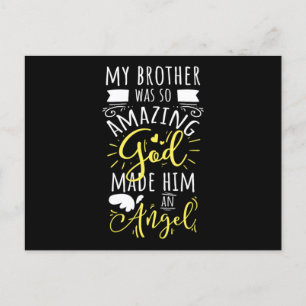 Carte Postale Mon Frère Était Si Extraordinaire Que Dieu L'A Fai