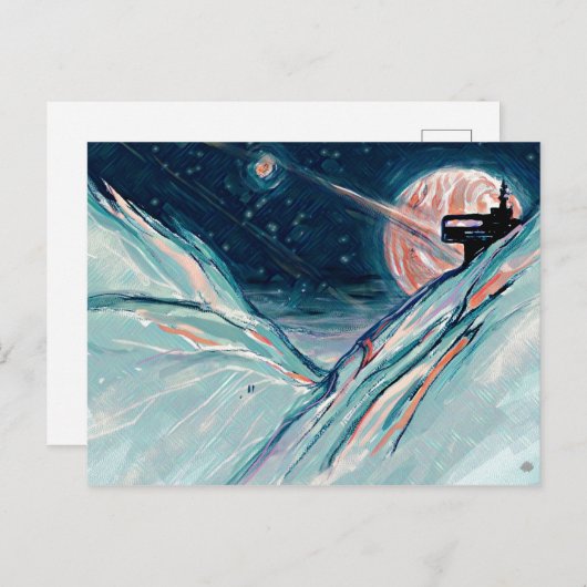 Carte Postale Mon futur chez soi dans l'espace (Devant / Derrière)