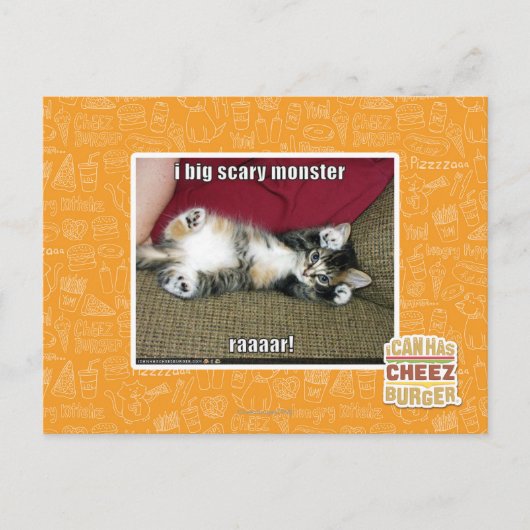 Carte Postale Mon grand monstre effrayant (Devant)