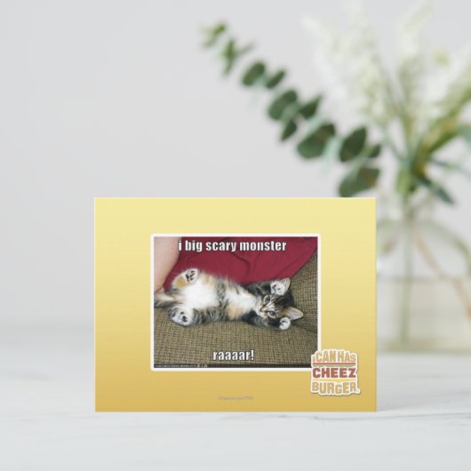 Carte Postale Mon grand monstre effrayant (Debout devant)