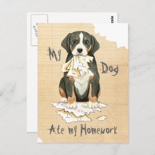 Carte Postale Mon GSMD A Mangé Mes Devoirs (Devant / Derrière)