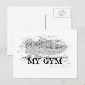 Carte Postale Mon Gym (Devant / Derrière)