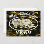 Carte Postale Mon héros de la faune (Devant / Derrière)