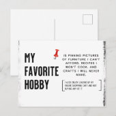 Carte Postale Mon Hobby Favori Est (Devant / Derrière)