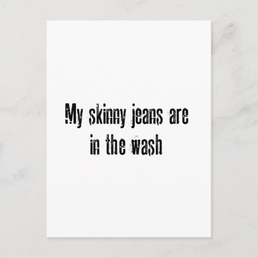 Carte Postale mon jean maigre (Devant)