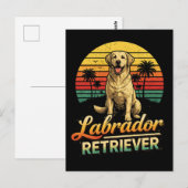 Carte Postale Mon Labrador Retriever (Devant / Derrière)