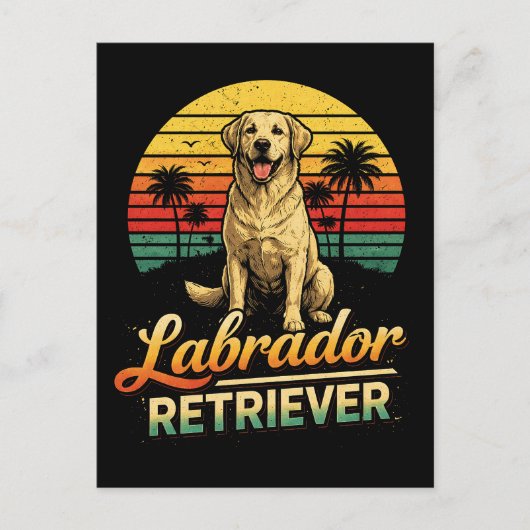 Carte Postale Mon Labrador Retriever (Devant)