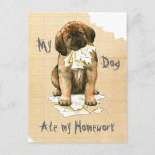 Carte Postale Mon Leonberger A Mangé Ma Maison