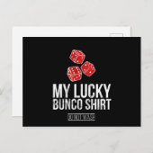 Carte Postale Mon Lucky Bunco Funny Bunco Ne Lavez Pas Le Tee (Devant / Derrière)