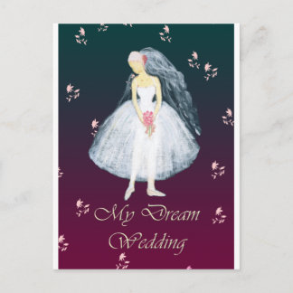 Carte Postale Mon mariage de rêve