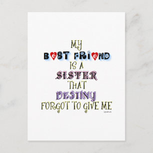 CARTE POSTALE MON MEILLEUR AMI