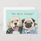 Carte Postale Mon meilleur ami (Devant / Derrière)