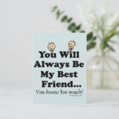 Carte Postale Mon meilleur ami (Debout devant)