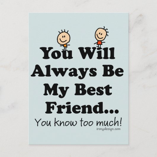 Carte Postale Mon meilleur ami (Devant)