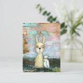 Carte Postale Mon Meilleur Ami, Lapin Bébé, Chouette Bébé Art Ab (Debout devant)