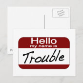 Carte Postale Mon nom est problématique (Devant / Derrière)