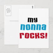 Carte Postale Mon Nonna bascule le T-shirts et les cadeaux (Devant / Derrière)