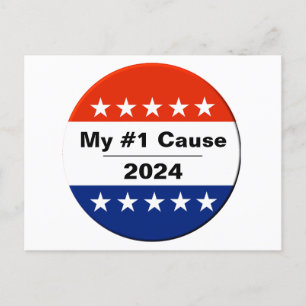 Carte Postale Mon numéro d'élection 2024