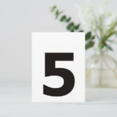 Carte Postale Mon numéro est 5 ! (Debout devant)