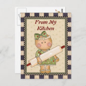 Carte postale Mon pain d'épices de cuisine (Devant / Derrière)