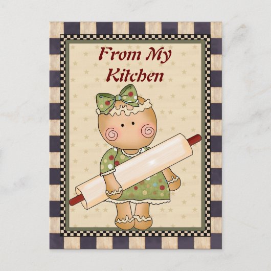Carte postale Mon pain d'épices de cuisine (Devant)