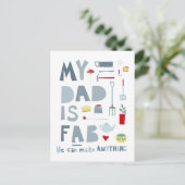 Carte Postale Mon père est malade (Debout devant)